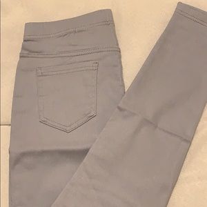 Pants - Gray Moto Pants With Back Pocket Leggings Pants - Gray Moto Pants With Back Pocket Leggings